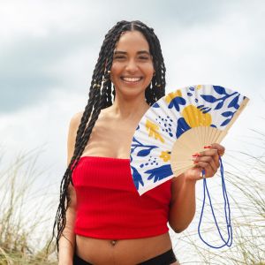 Fisura | Ветроло | Flores azul y amarillo
