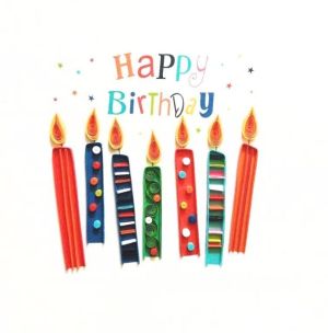 Tendances | Квилинг картичка | Happy Birthday Свещи