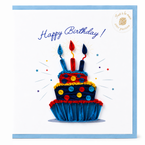 Tendances | Квилинг картичка | Happy birthday торта