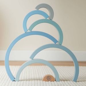 Bieco | Дървена дъга за подреждане Blue FSC®, 7 части