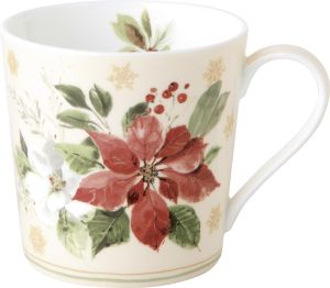 IHR | Чаша от костен порцелан | POINSETTIA BOUQUET