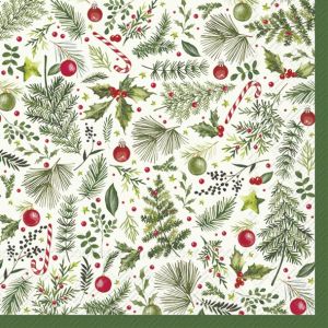IHR | Салфетки | CHRISTMAS BRANCHES ALLOVER