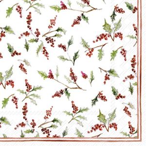 IHR | Салфетки | CHRISTMAS ILEX BERRIES