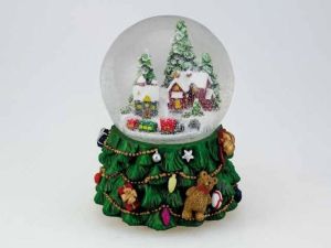Musicbox world | Музикално снежно кълбо 100 mm | Music Box - 100 mm Snow Globe