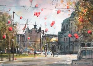 Картичка с макове
