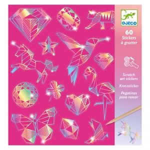 Djeco | Комплект Скреч стикери | Диамант