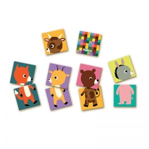 Djeco | Игра пъзел за запаметяване | Животни 