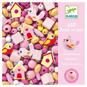 Djeco | Комплект за изработка на бижута | Розови мъниста
