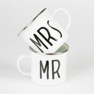Sass & Belle | Комплект метални канчета | Mr & Mrs