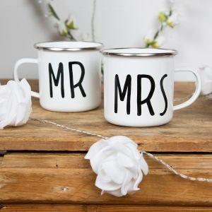 Sass & Belle | Комплект метални канчета | Mr & Mrs
