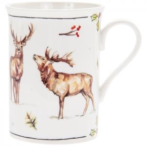 Winter stag mug