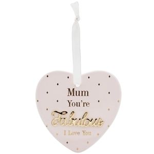 The Leonardo Collection | Порцеланово сърце висулка | Mum you are fabulous