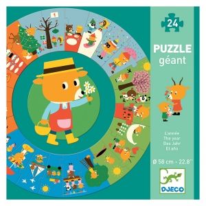 Djeco | Пъзел гигант от 24 части | Сезоните