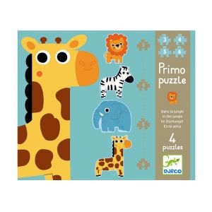 Djeco | Пъзел от 3,4,5 и 6 части | Джунгла