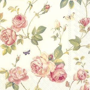 IHR | Коктейлни салфетки | Розови храсти