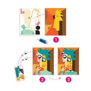 Djeco | Комплект за рисуване | Вдъхнови се от Pablo Picaso
