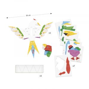 Djeco | Комплект за оригами | 3D постер Amazonie