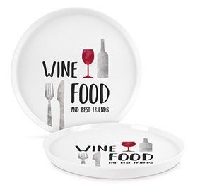 PPD | Порцеланова чиния/Плато | Храна и вино