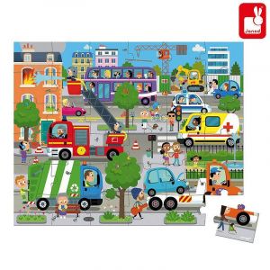 Janod | Картонен пъзел от 36 части |  Град