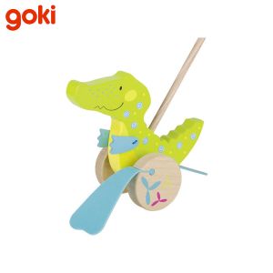 Goki |  Дървена играчка за бутане | Драконче