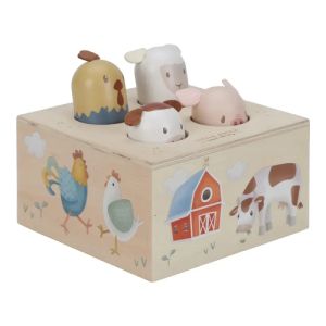 LITTLE DUTCH | Дървена Бебешка Играчка Pop-Up | Малката ферма