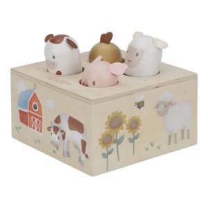 LITTLE DUTCH | Дървена Бебешка Играчка Pop-Up | Малката ферма