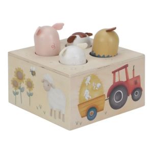 LITTLE DUTCH | Дървена Бебешка Играчка Pop-Up | Малката ферма
